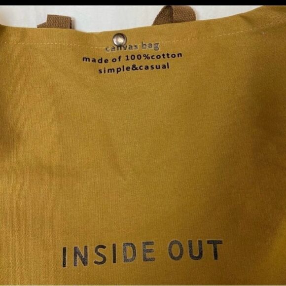 #119 INSIDE OUT Canvas Library Tote - Picture 5 of 5